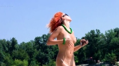 Multiple young nudist babes filmed with a secret camera