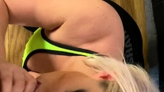 Blonde teen blowjob and fuck
