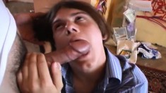 Alluring boy with amazing oral skills takes it deep in his hungry ass