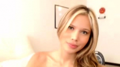 Big boobs honey fingering on webcam