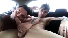 Hot Latino Blowjob in car